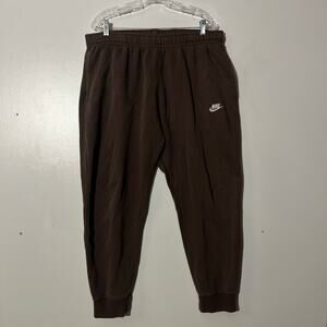 Nike Sportswear Club Fleece Brown Relaxed Jogger Sweatpants Men’s Size XXL